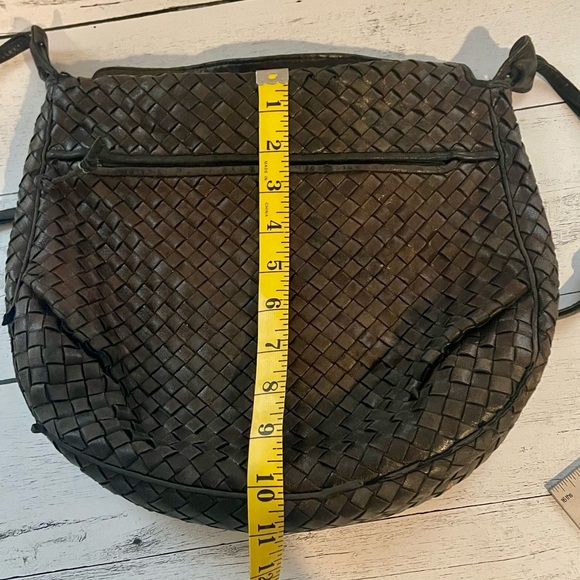 Woven Leather Crossbody Bag - Picture 8 of 15